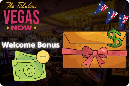 VegasNow casino rewards welcome package for Australian players
